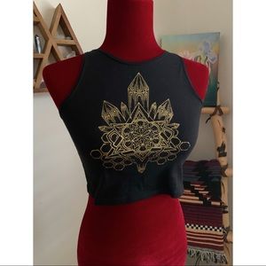 Sacred geometric crop top